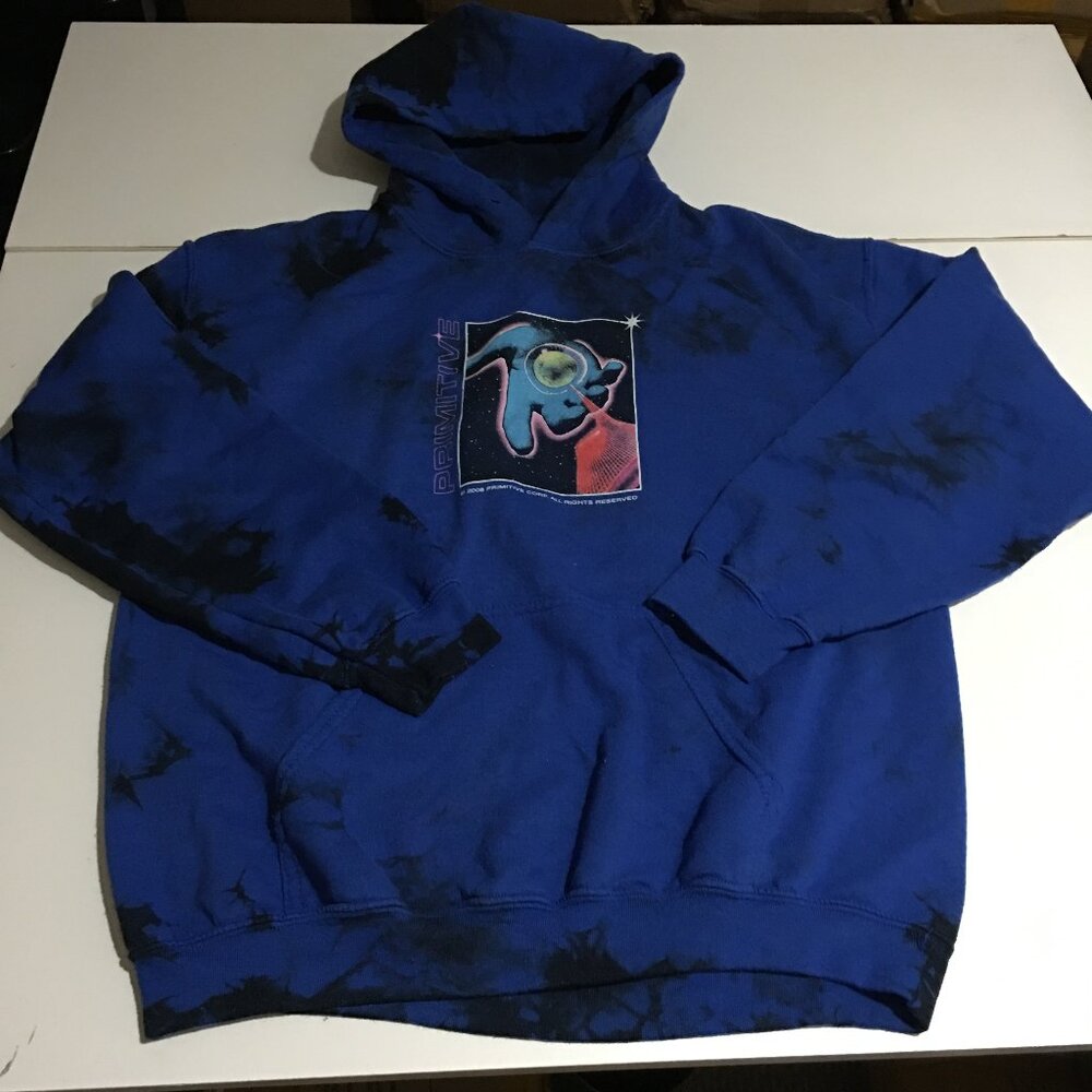 Primitive Hoodie Sweatshirt Mens Small Digital Connections Y2K Skateboarding